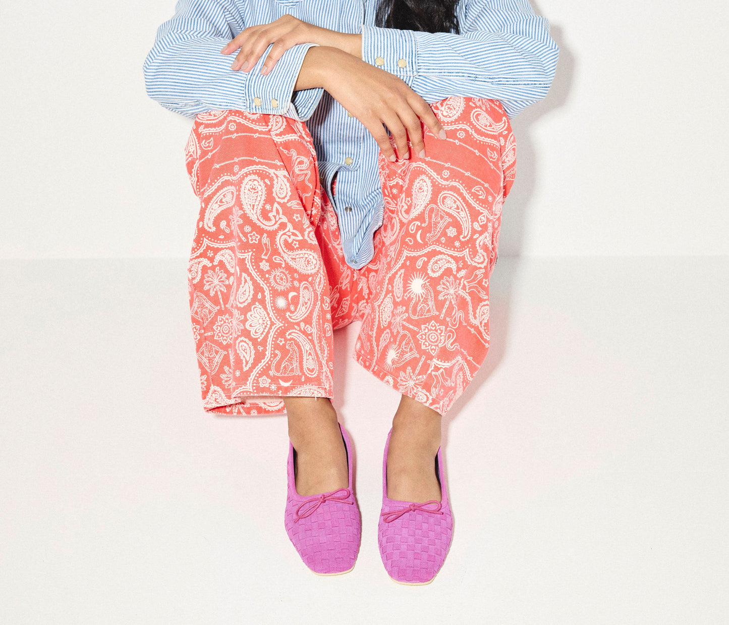 FREDA SALVADOR JADA SQUARE TOE BALLET FLAT