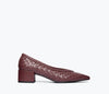 Cranberry Woven Calf