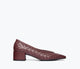 Cranberry Woven Calf