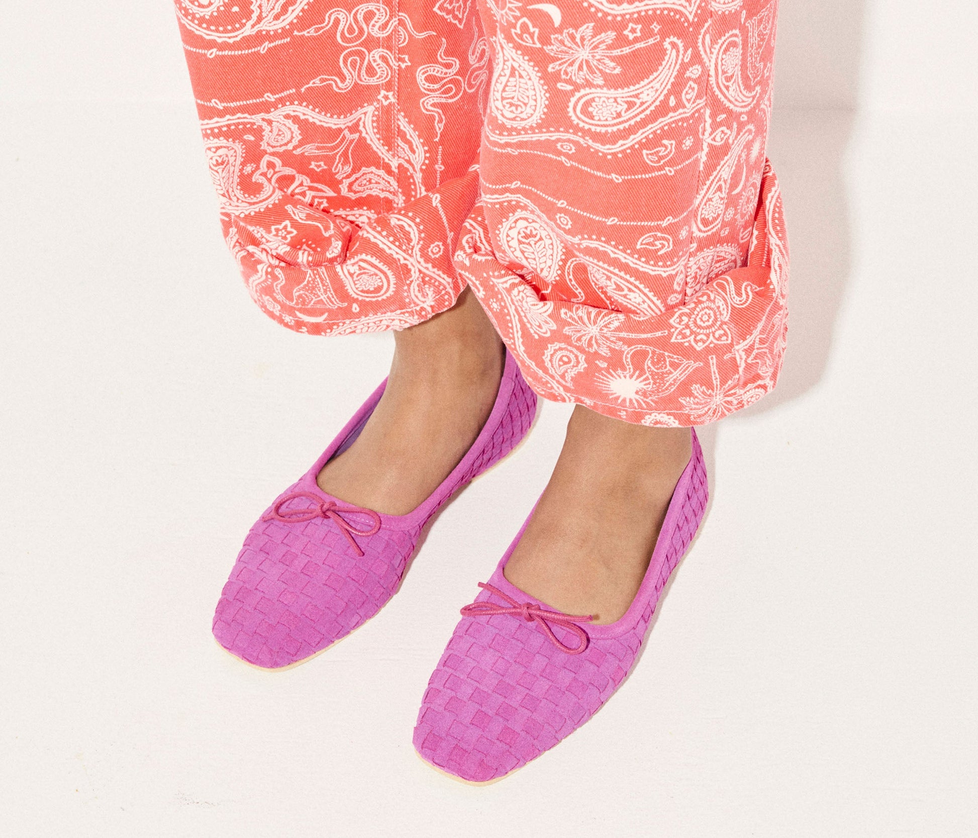 FREDA SALVADOR JADA SQUARE TOE BALLET FLAT