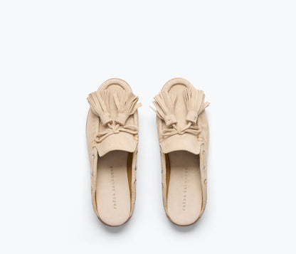 FREDA SALVADOR LEON TASSEL PENNY LOAFER MULE
