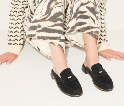 FREDA SALVADOR TEMI SUEDE LOAFER MULE