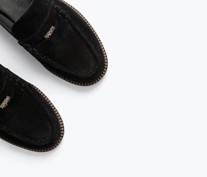 FREDA SALVADOR TEMI SUEDE LOAFER MULE
