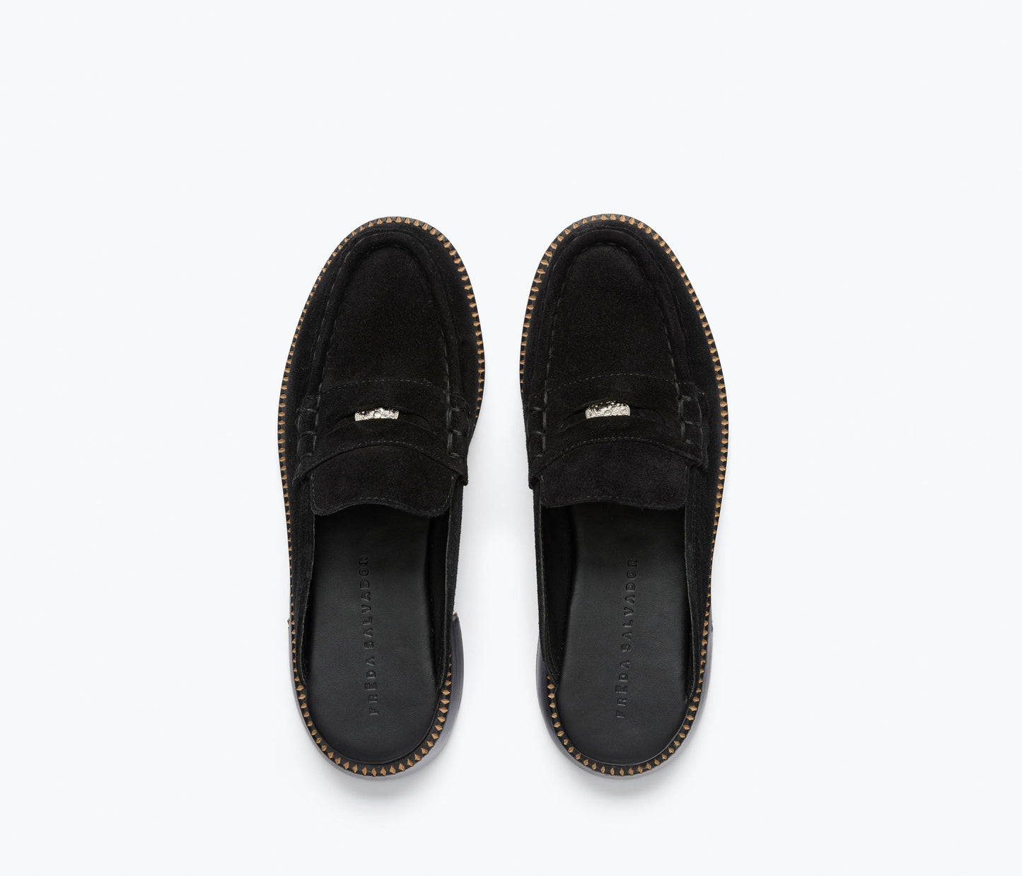 FREDA SALVADOR TEMI SUEDE LOAFER MULE