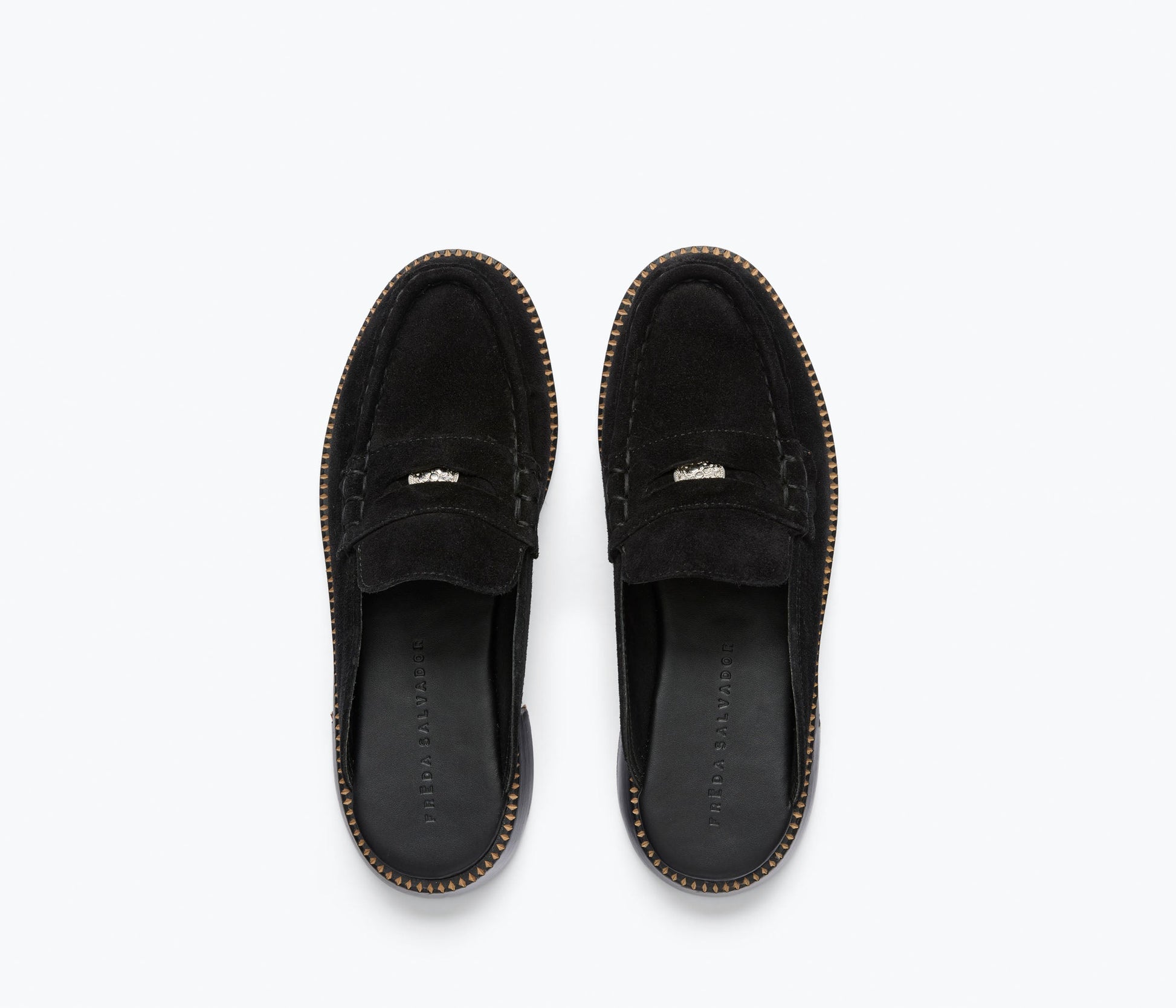 FREDA SALVADOR TEMI SUEDE LOAFER MULE