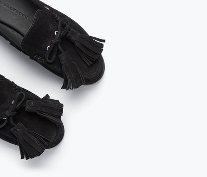 FREDA SALVADOR LEON TASSEL PENNY LOAFER MULE