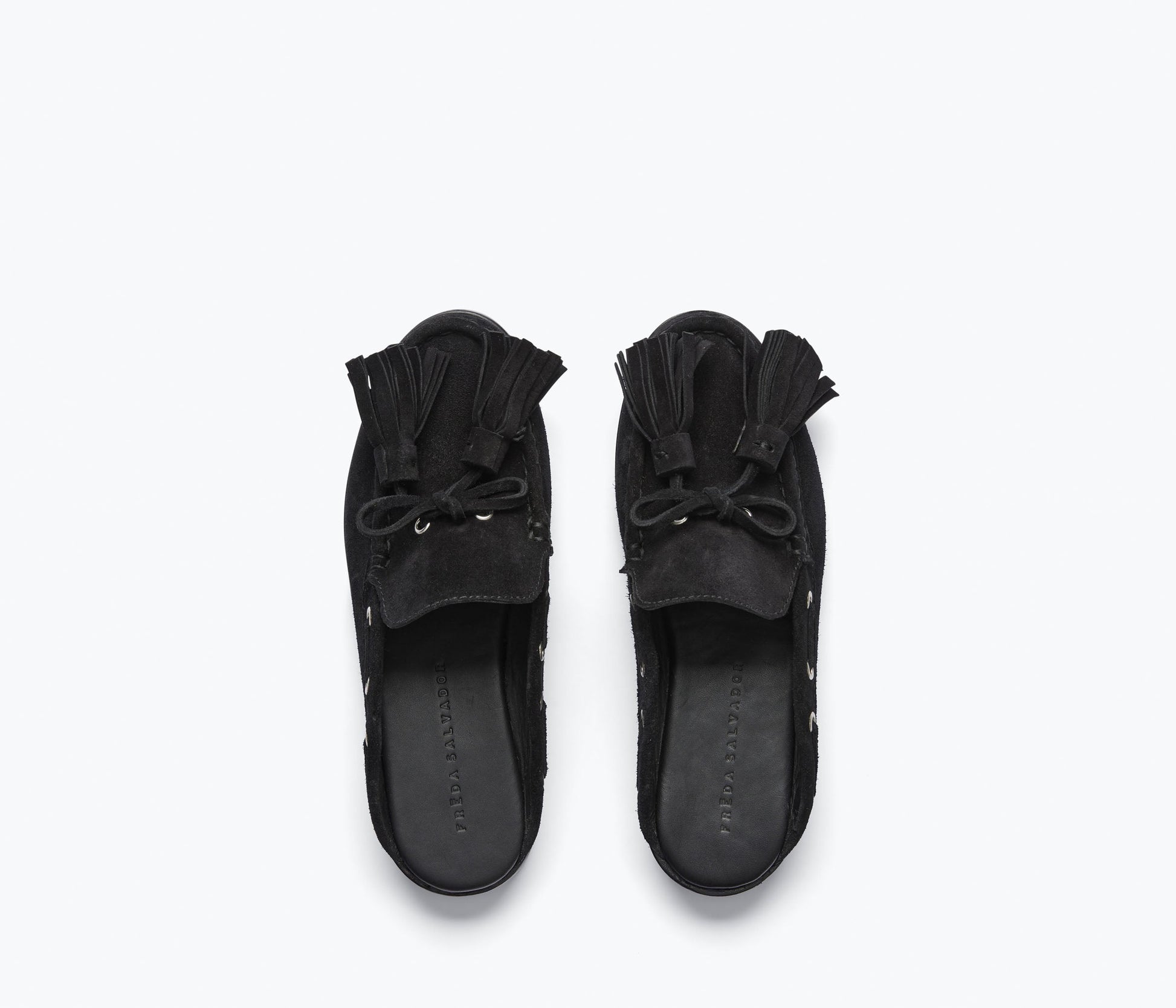 FREDA SALVADOR LEON TASSEL PENNY LOAFER MULE