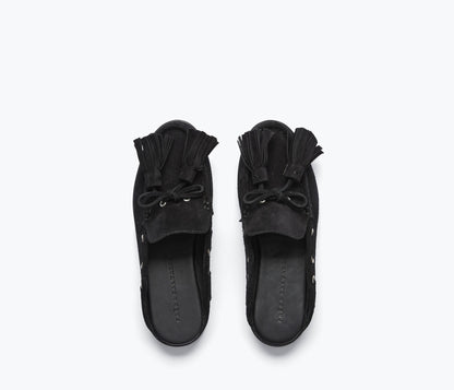 FREDA SALVADOR LEON TASSEL PENNY LOAFER MULE