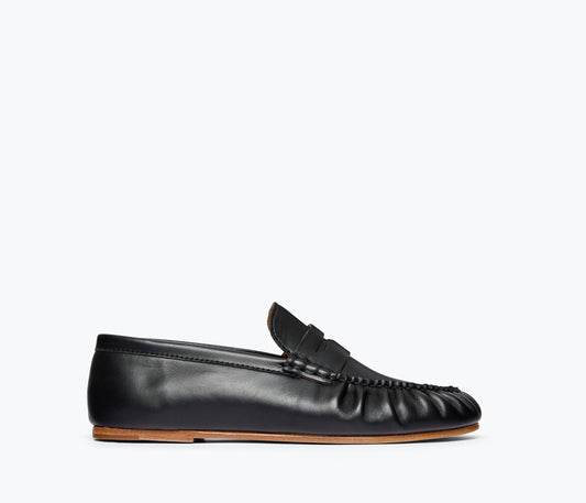 FREDA SALVADOR SYDNEY RUCHED PENNY LOAFER