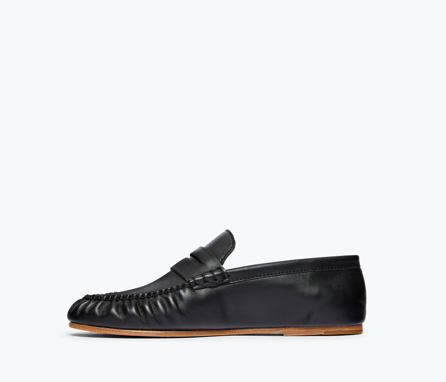 FREDA SALVADOR SYDNEY RUCHED PENNY LOAFER
