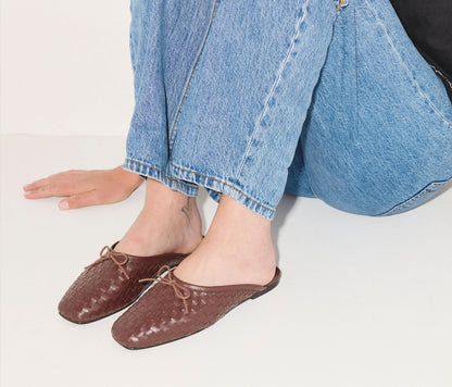 FREDA SALVADOR CAMMIE WOVEN MULE