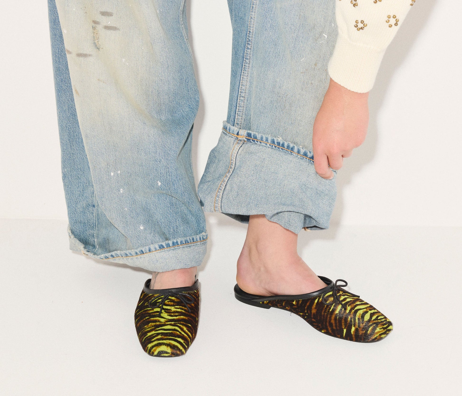 FREDA SALVADOR CAMMIE HAIRCALF MULE