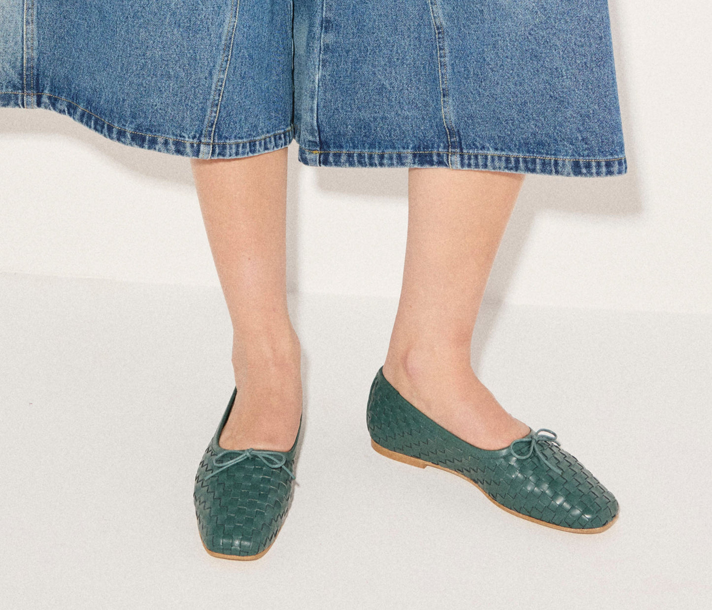 FREDA SALVADOR JADA SQUARE TOE BALLET FLAT
