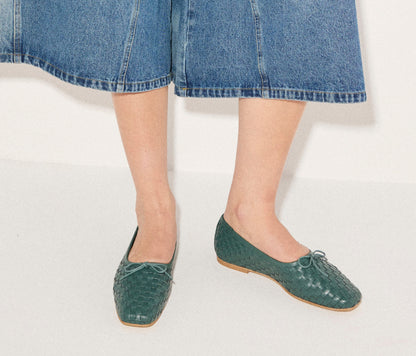 FREDA SALVADOR JADA SQUARE TOE BALLET FLAT