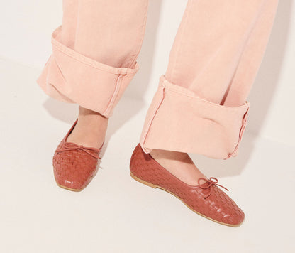 FREDA SALVADOR JADA SQUARE TOE BALLET FLAT