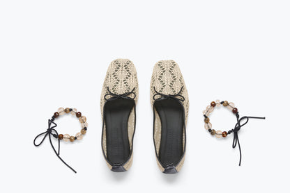 FREDA SALVADOR FS X LORNA MURRAY JADA SQUARE TOE BALLET FLAT