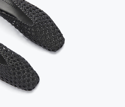 FREDA SALVADOR ETTA WOVEN ANKLE LACE-UP FLAT