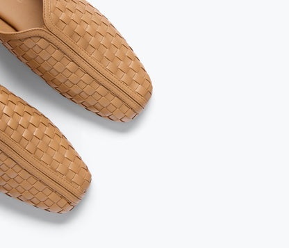 FREDA SALVADOR SAANVI WOVEN LEATHER SLIDE