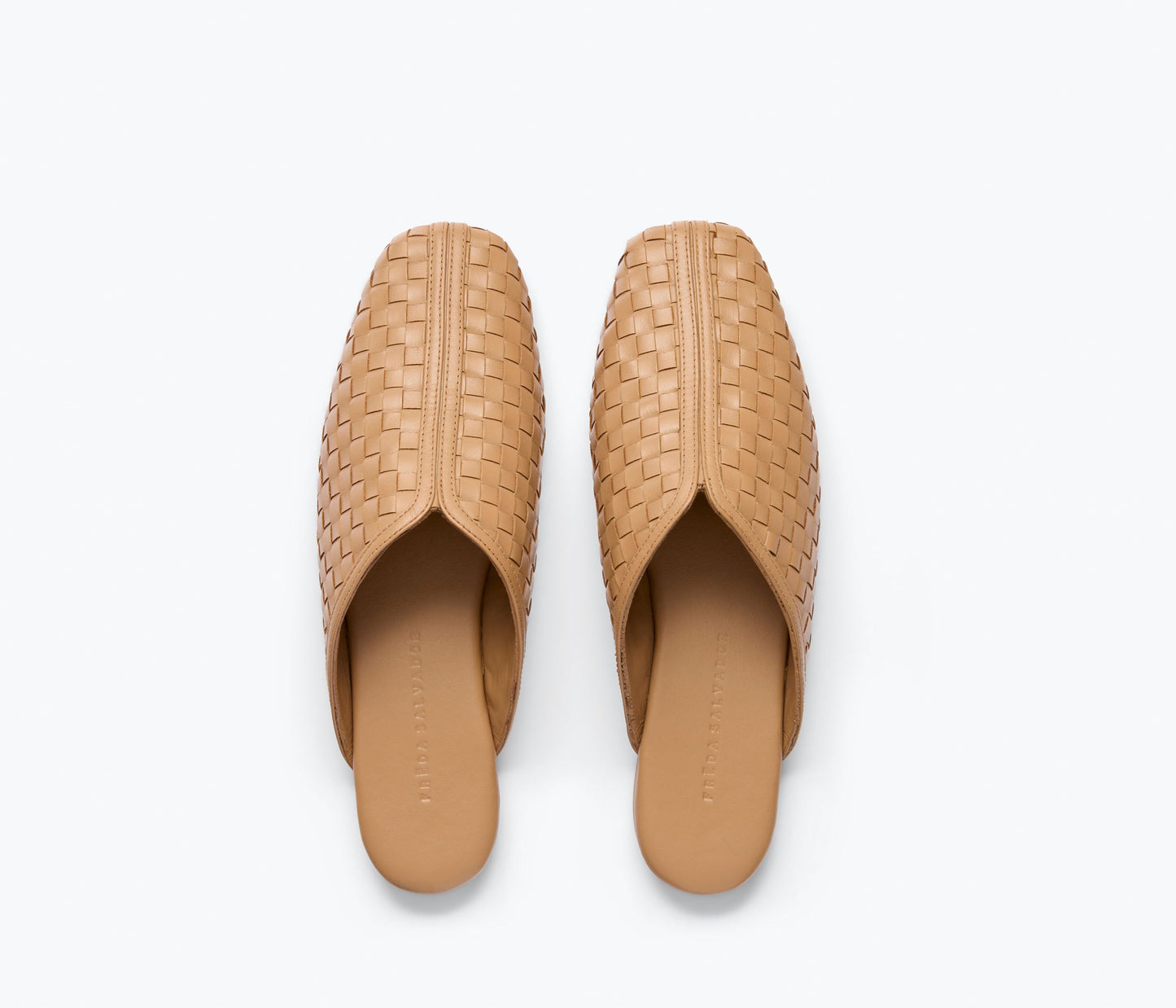 FREDA SALVADOR SAANVI WOVEN LEATHER SLIDE