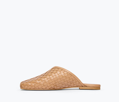 FREDA SALVADOR SAANVI WOVEN LEATHER SLIDE