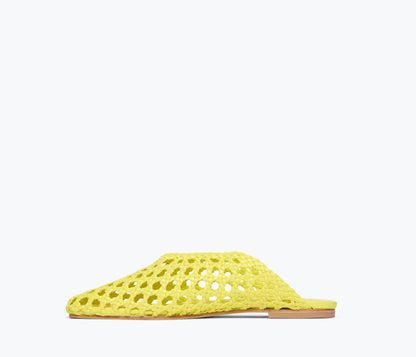 FREDA SALVADOR ETTA WOVEN ANKLE LACE-UP FLAT