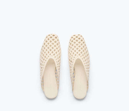 FREDA SALVADOR ETTA WOVEN ANKLE LACE-UP FLAT
