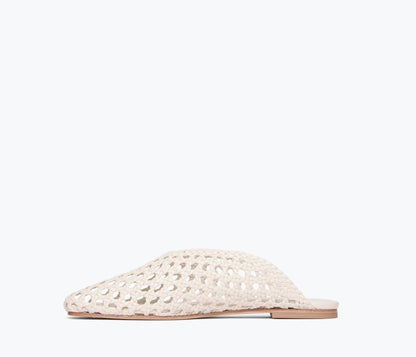 FREDA SALVADOR ETTA WOVEN ANKLE LACE-UP FLAT