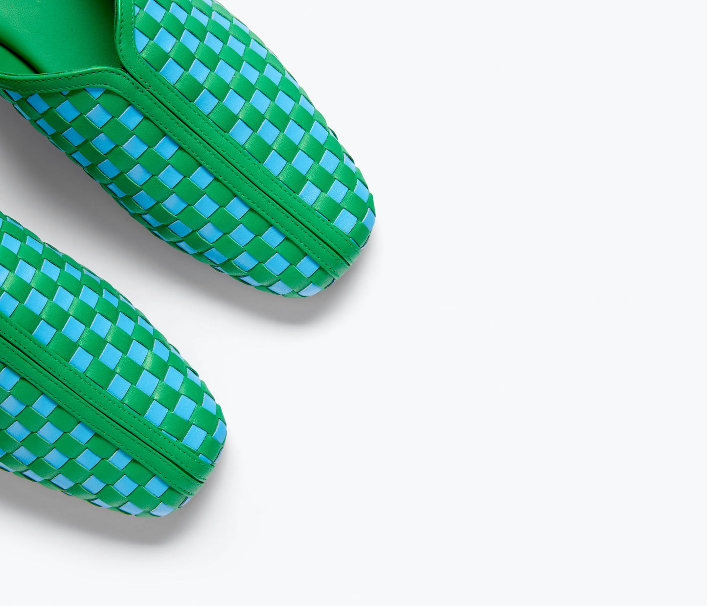 FREDA SALVADOR SAANVI WOVEN LEATHER SLIDE