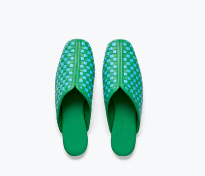 FREDA SALVADOR SAANVI WOVEN LEATHER SLIDE