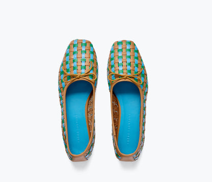 FREDA SALVADOR JADA SQUARE TOE BALLET FLAT