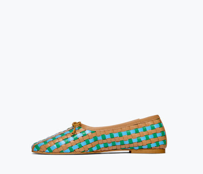 FREDA SALVADOR JADA SQUARE TOE BALLET FLAT