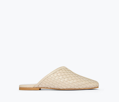 FREDA SALVADOR SAANVI WOVEN LEATHER SLIDE