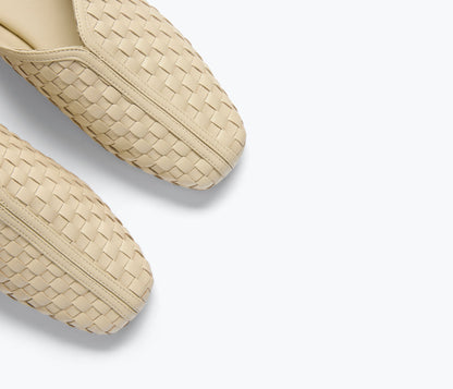 FREDA SALVADOR SAANVI WOVEN LEATHER SLIDE