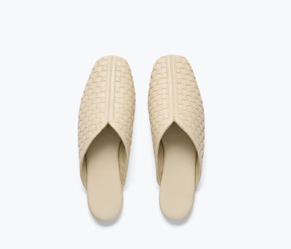 FREDA SALVADOR SAANVI WOVEN LEATHER SLIDE