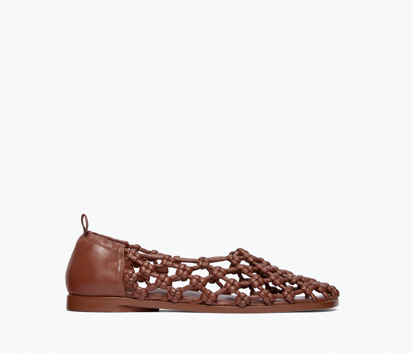 FREDA SALVADOR SALLY WOVEN LEATHER FLAT