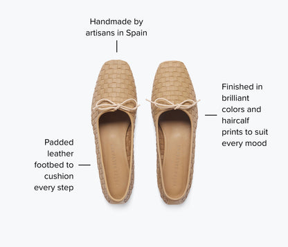 FREDA SALVADOR JADA SQUARE TOE BALLET FLAT