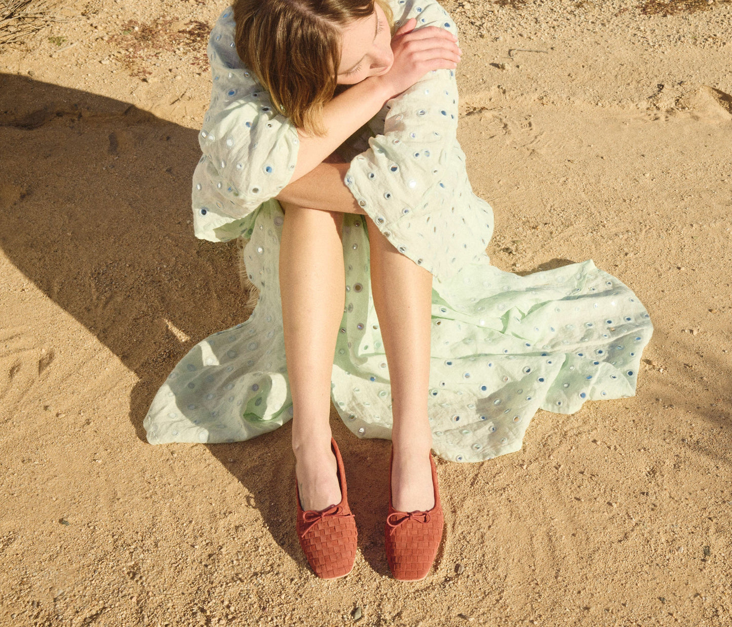 FREDA SALVADOR JADA SQUARE TOE BALLET FLAT