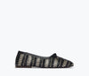 Black Vanilla Woven Calf