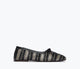 Black Vanilla Woven Calf