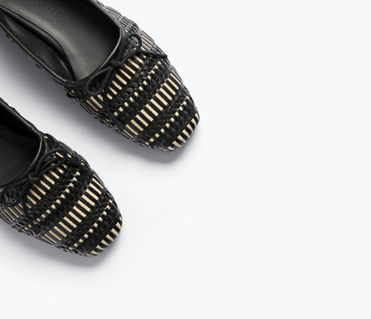 FREDA SALVADOR JADA SQUARE TOE BALLET FLAT