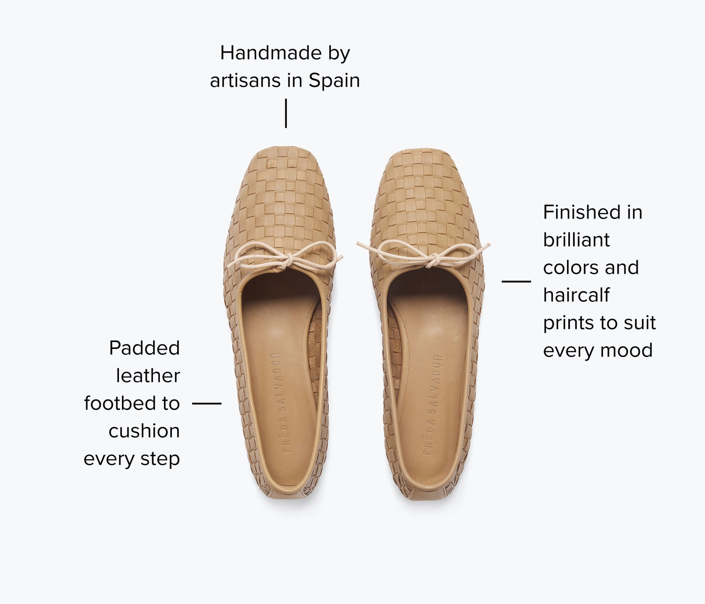 FREDA SALVADOR JADA SQUARE TOE BALLET FLAT