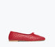 Crimson Red Closed Woven Calf
