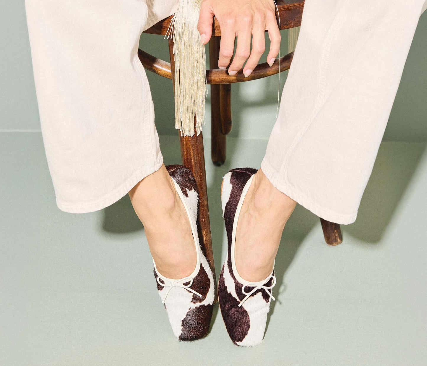 FREDA SALVADOR JADA SQUARE TOE BALLET FLAT