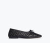 Black Closed Woven Calf