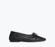 Black Closed Woven Calf