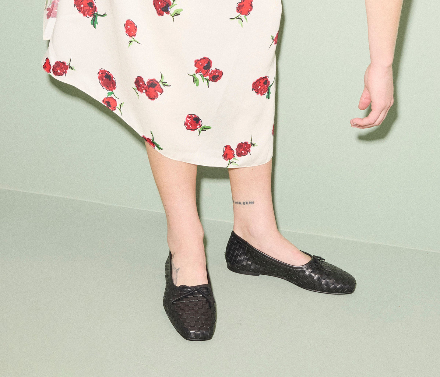 FREDA SALVADOR JADA SQUARE TOE BALLET FLAT