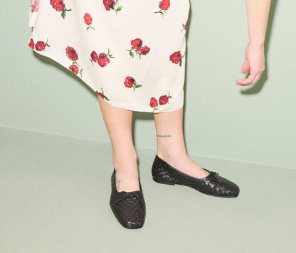 FREDA SALVADOR JADA SQUARE TOE BALLET FLAT