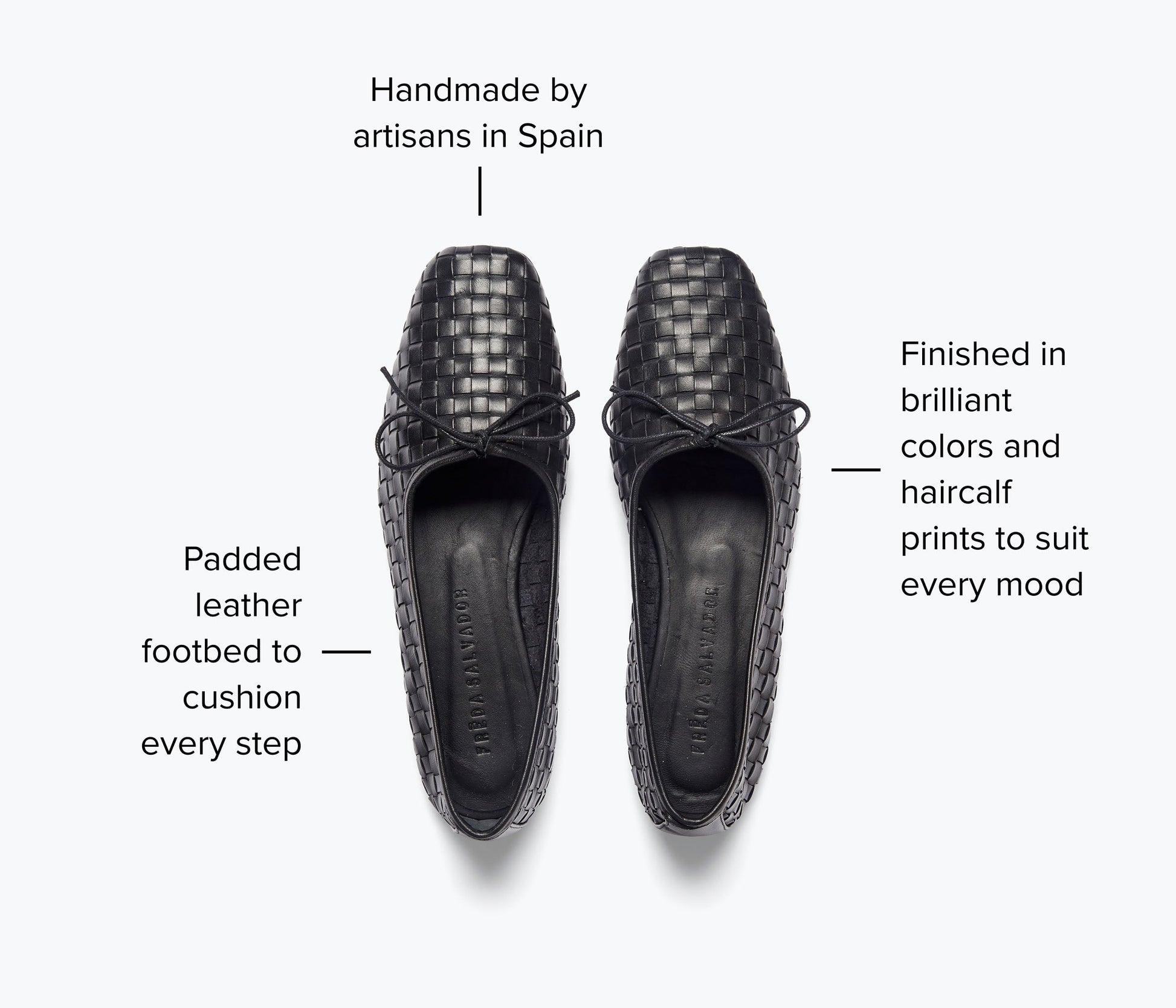 FREDA SALVADOR JADA SQUARE TOE BALLET FLAT