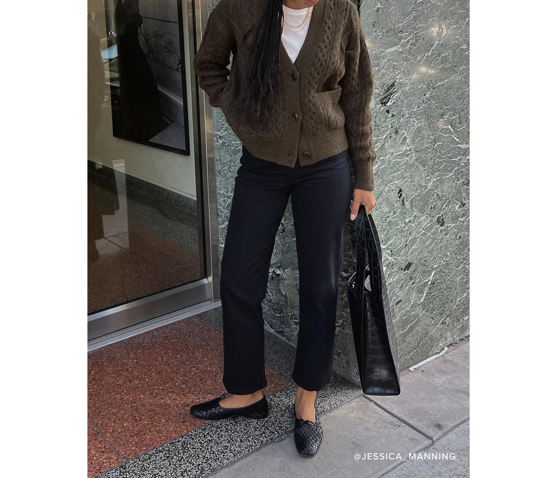 FREDA SALVADOR JADA SQUARE TOE BALLET FLAT