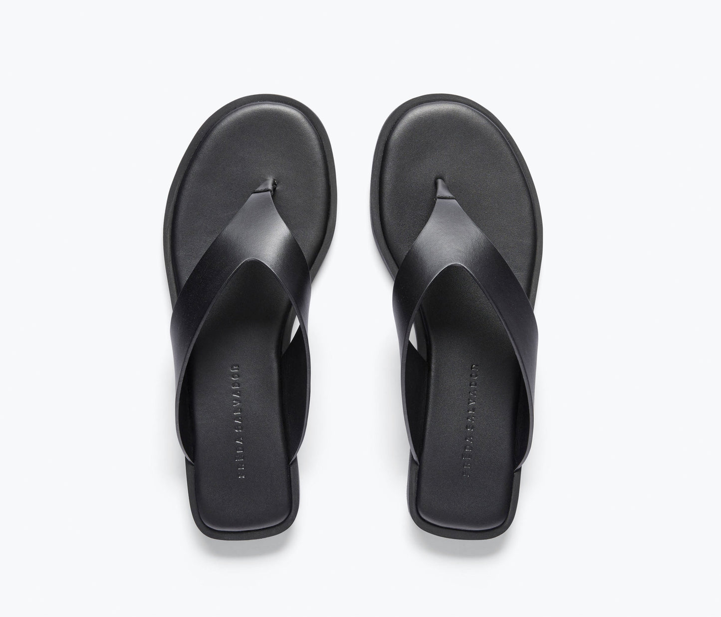 FREDA SALVADOR HALLE LEATHER THONG SANDAL